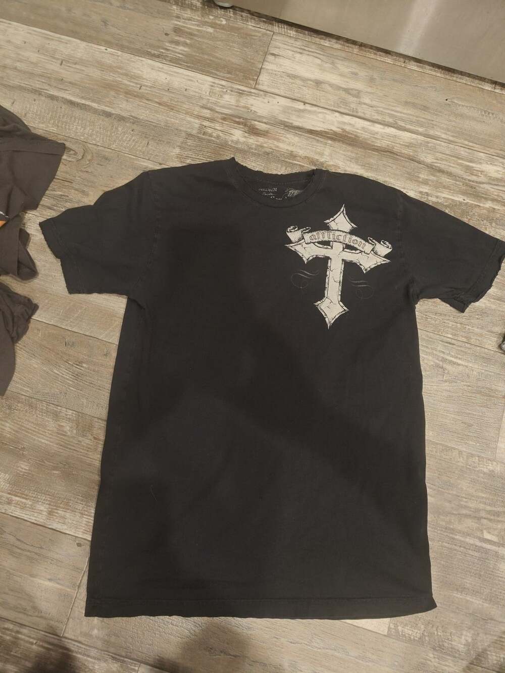 Affliction Live Fast Reflective Black T-Shirt